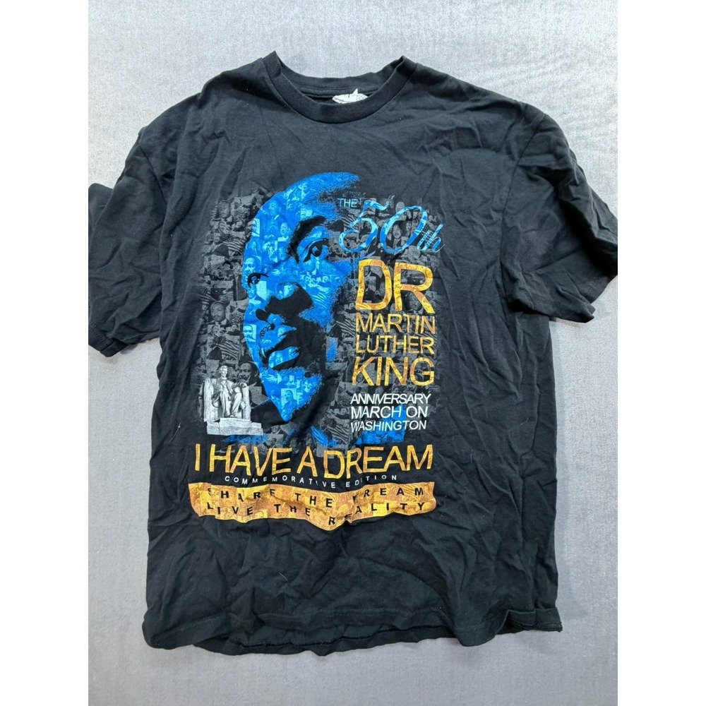 Dr. Martin Luther King Anniversary March Washington DC Shirt Black Large